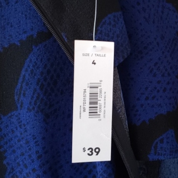 Joe Fresh BNWT blue and black dress size 4 - Picture 11 of 11
